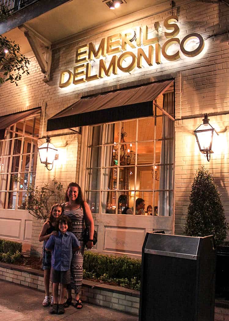 3 Days in New Orleans - Emeril's Delmonico - family photo