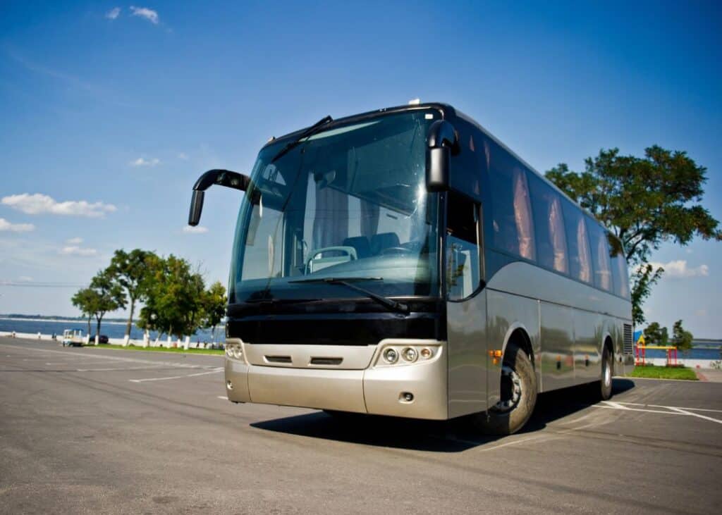 Tour Bus near Beach