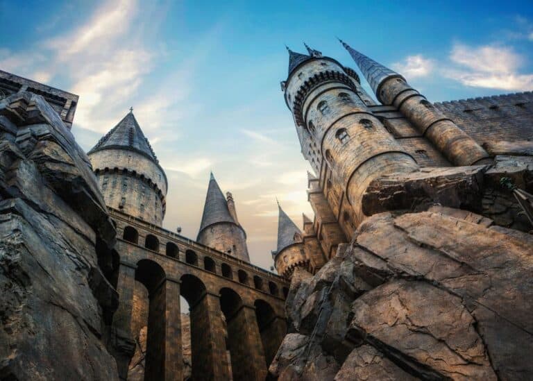 Universal Studios Orlando - Hogwarts Castle from below